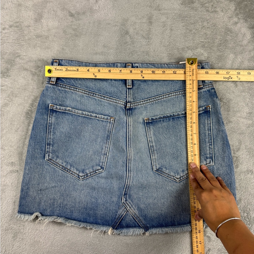 AGOLDE Los Angeles premium skirt w button fly sz 28 - Picture 8 of 8